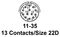 AMPHENOL AEROSPACE D38999/24WB35SN